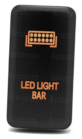 4runrun Led Switch Toyota 4th Light Bar For Gen 4runner Amber Orange Push Button 38mm