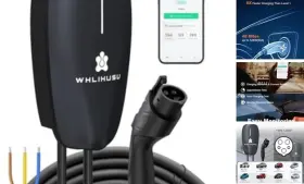 Hsac50a01 Amecee Technologies Co. Ltd. Level 2 Ev Charger - 50 Amp Hardwired Car Wifi Enabled Smart App