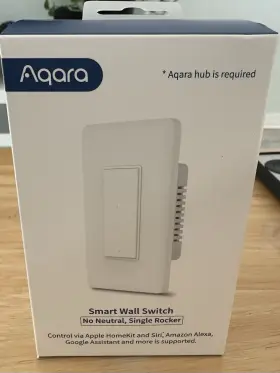Ak022usw01 Aqara Smart Wall Switch No Neutral Single Rocker White New