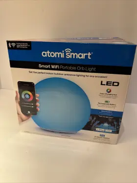 112020 Atomi Smart Led Wifi Portable Orb Light - At New Sealed