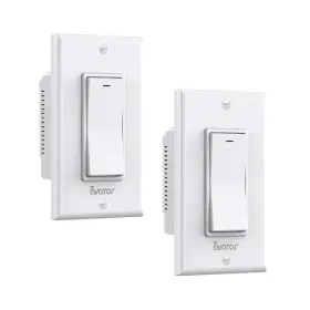Avatar Controls 659252943452 2 Pack Smart Light Switch With Rf Remote Control - Wifi Wall Switches Work Wi
