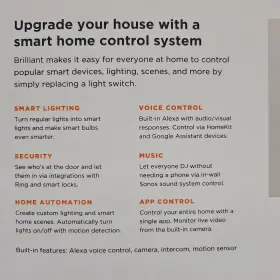 850-00055 Brilliant Broken Smart Home Control 2-switch Panel #3