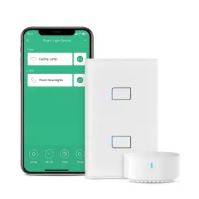 Broadlink 924826705045 Smart Light Switch No Neutral Wire Required Single Pole With App
