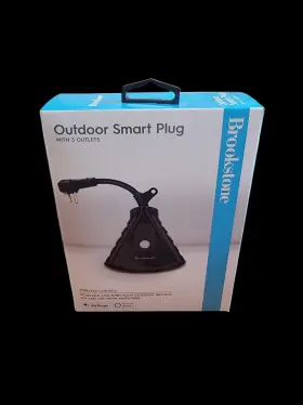 Brookstone 850008725746 Outdoor Smart Plug. New/open Box