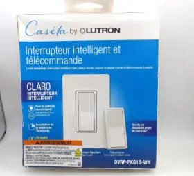 Claro 784276816960 Dvrf-pkg1s-wh Smart Rocker Switch 3-way Kit With Remote 5a/neutral Req. New