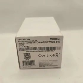 C4-v-rosw120-sw Control4 Receptacle Outlet Switch 120v Snow White