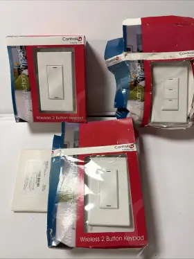 Lsz-3w1-w Control4 Lpz-3b1-w Control 4 Wireless 3-button Keypad And Two 2-button