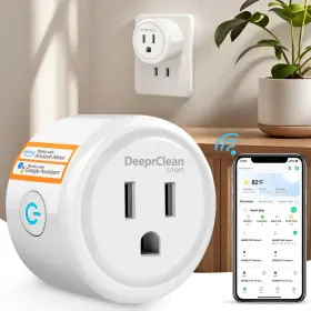 Deeprclean Dc 01 Mini Smart Plugs That Work With Alexa Wifi Socket Compatible Google Ass