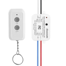 Aub08sk2dsnk Dewenwils Wireless Light Switch And Receiver Kit No In-wall Wiring