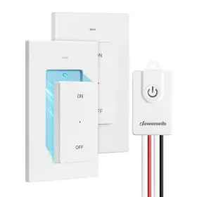 Hwls21g Dewenwils Wireless Remote Light Switch Kit 3 Way Wall 2 Pack