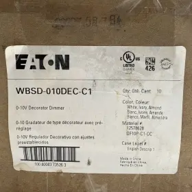 Wbsd-010dec-c1 Eaton 080083735266 Case Of 10 0-10v Decorative Dimmer #2
