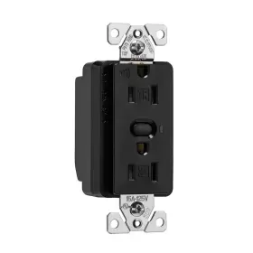 Rftr9605-tbk Eaton Z-wave Plus Wireless Duplex Receptacle - Black Lot Of 2 #3