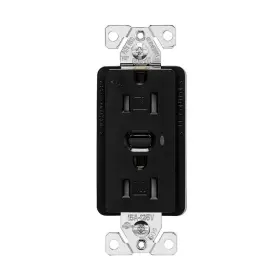 Rftr9605-tbk Eaton Z-wave Plus Wireless Duplex Receptacle - Black Lot Of 2