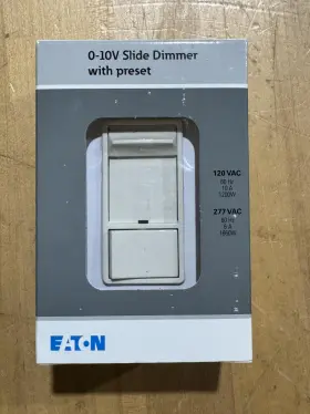 Wbsd-010sld-la Eaton Slide Dimmer Fluorescent Led 0-10v Light Almond