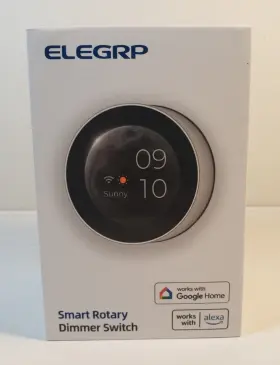 Drs10 Elegrp Wifi Smart Rotary Dimmer With 1.8 Inch Tft Display Screen