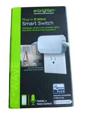 62902 Enbrighten 030878552493 Z Wave Plug-in Smart Switch Dsk New