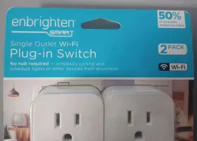 51512-4 Enbrighten 4 Total Single Outlet Wi-fi Plug-in Switches #2