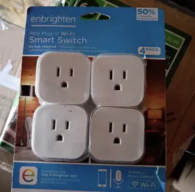 51514-5 Enbrighten Wifi Micro Smart Plug - White Pack Of 4