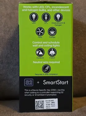 59338-2 Enbrighten In-wall Z-wave Plus Smart Switch Toggle White Commercial Grade Sealed #2