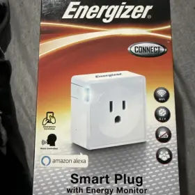 Eix3-1002-wht Energizer Connect Wifi Smart Plug Voice Controlled With Alexa Used Ios &