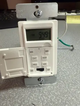 Het01-c Enerlites Used 7-day Programmable Timer Switch White Lights Fans