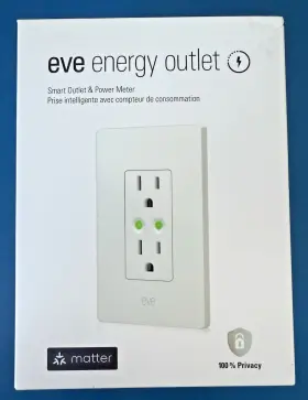 Eve Energy 813180021129 Outlet W/ Matter Smart And Power Meter Alexa Google Apple Home