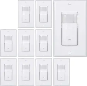 Gsdytc1wt10 Everelectrix 10 Pack Motion Sensor Light Switch Neutral Wire Required Single Pole Only