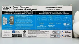 Feit Electric 017801722819 New 3 Pack Smart Wi-fi Dimmer White Works With Alexa Google Sealed #2