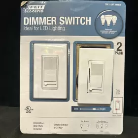 689406 Feit Electric Dimmer Switch 2 Pack Single Or 3-way Led Compatible Bs3