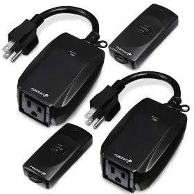 C-10757us Fosmon Wireless Remote Control Outlet 2 Pack Outdoor Electrical Swit