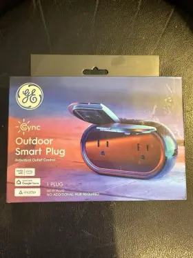 Ge 043168571616 Cync Outdoor Smart Plug Lighting Wifi Bluetooth Google Alexa Light Switch New