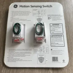17951 Ge 2 Pack White Motion Sensor Light Switch On/off/auto Timer 120 Volt 500 Watt #2