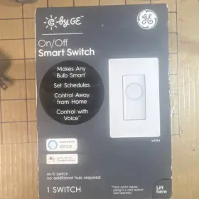 Cswonblbwf1 Ge Cswonblbwf1/st-ip On/off Smart Light Switch Wi-fi Alexa White