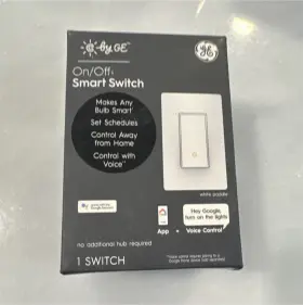 Cswonblpwf1 Ge Cswonblpwf1/st-wt1 C Smart On/off Wall Switch White Wi-fi Voice App Control Google Home