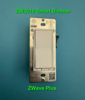 Zw3010 Ge / Jasco Enbrighten Z-wave Plus S2 Smart Start Dimmer Wall Switch - White