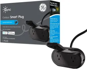 Ge Lighting 313087692618 Cync Smart Plug Outdoor Bluetooth And Wi-fi Outlet Socket Weather Resistant