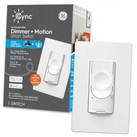 Cswdmocbwf1nn Ge Lighting Smart Dimmer Light Switch And Motion Sensor No Neutral Wire Required