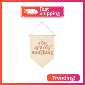 Sunshine-5 Geanhil My Sunshine-wall Decor Gift For Baby Girl Kids-canvas Hanging Flag Banner Pennan
