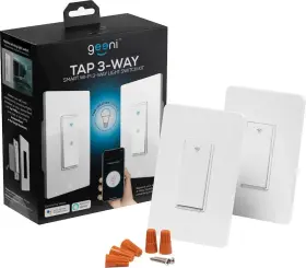 Gn-ww130-199 Geeni Tap Smart 3-way Wi-fi Switch Light Kit White 2-pack
