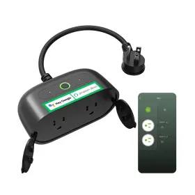 Wp7-b Ghome Smart Outdoor Plug Home Wi-fi Outlet With 2 Sockets Ip64