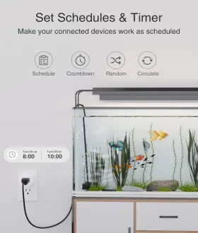 Wp3-4 Ghome 4pc Pack Wifi Smart Plug Socket Outlet App Control Works With Alexa And Google 2.4 #3