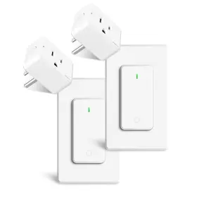 M-ks-2sw1-ak2-2r06-433-set Greencycle Remote Switch Outlet 2sets Greencyle Plug With Wireless On/of