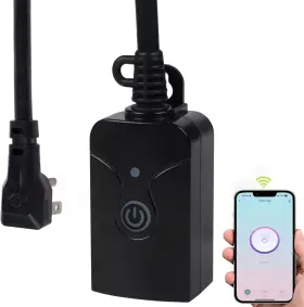 151t-1p Hbn Outdoor Smart Wifi Plug Outlet Heavy Duty Wi-fi Timer With One Grounded