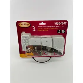 0004847 Holiday 28064 Living Indoor Wireless Remote Control System 3 Outlets #0004847 New