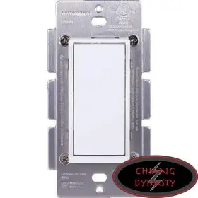 Z53wswitch Honeywell 030878394574 Home Z-wave Plus Auxiliary 3-way Switch White Light Almond
