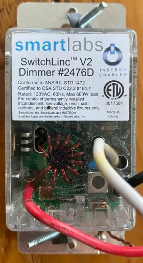 2476d Insteon Good Condition Smarthome Switchlinc V2 Dimmer Model #2