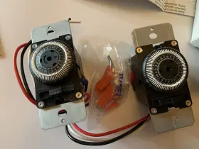 Plt-120v Intermatic In-wall Timer With Double Plt - 120v/60hz 1/2 H.p. Motor New