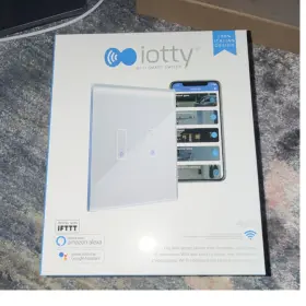 433394 Iotty Wi-fi Smart Switch 2-gang White App-controlled Alexa Google Ifttt