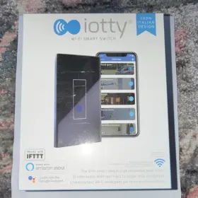 Lswu1b Iotty Wi-fi Smart Switch U1 Black Glass Alexa Google Assistant Ifttt Tap/touch