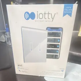 Sws-001 Iotty Wi-fi Smart Wall Switch 2 Switches White Alexa Google Assistant Ifttt